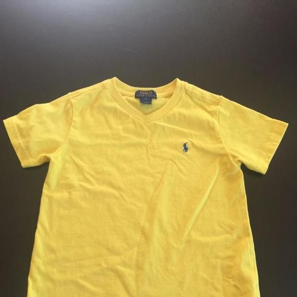 Bright yellow Polo v- neck