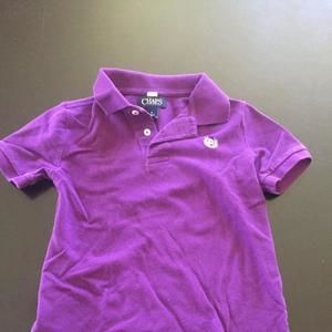 Purple polo shirt