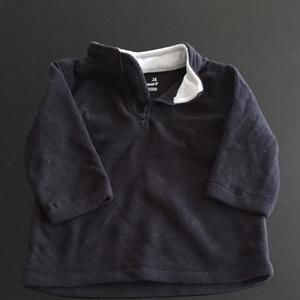 Black half zip pullover