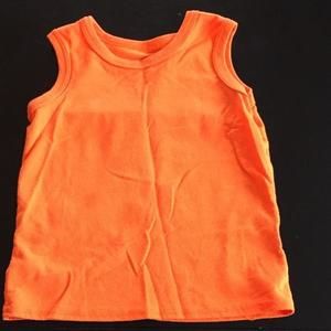 Bright orange muscle tee