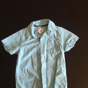 Blue linen shirt