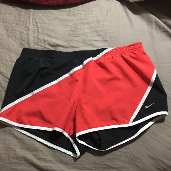 Nike Pants - Red and black Nike shorts