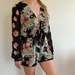 NWT Floral Romper