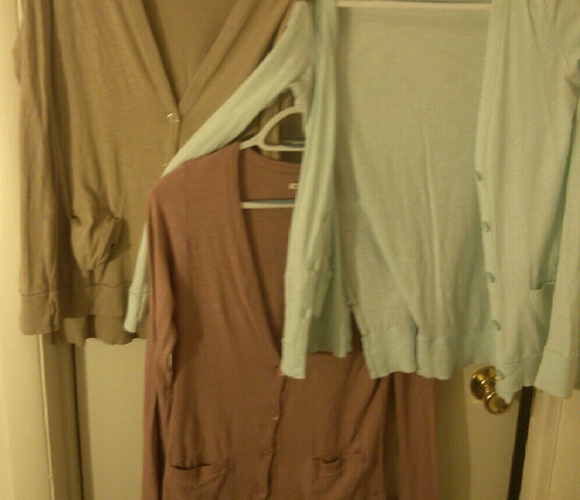 3 light cardigans
