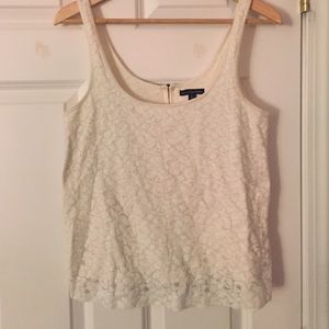 White American Eagle Outfitters lace tank top