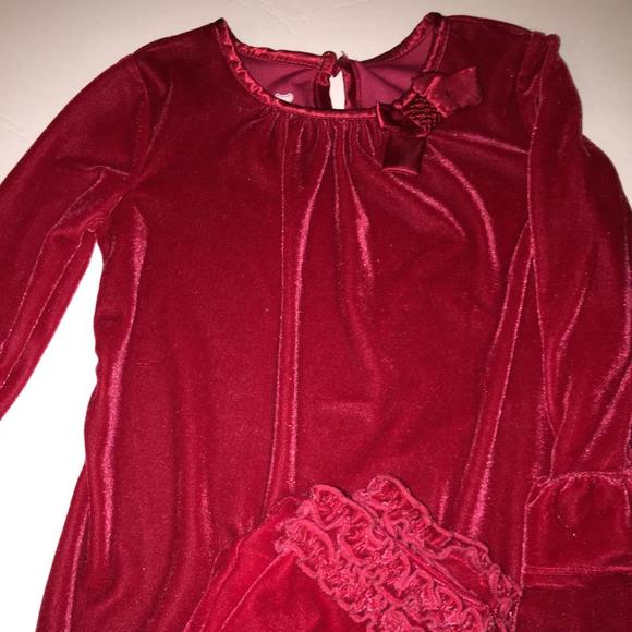 Gorgeous Holiday outfit size 3T Velour - Picture 4 of 4