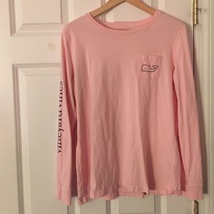 Vineyard Vines pink long sleeve t-shirt