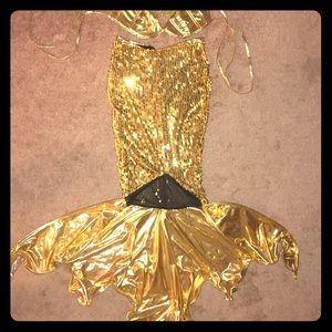 Brand new gold MERMAID costume !