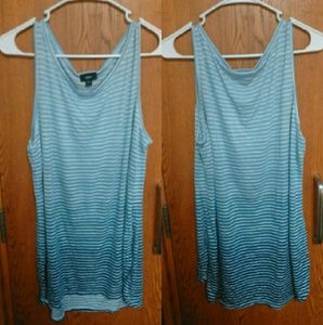 Gradient Tank Top w/ Slit Sides