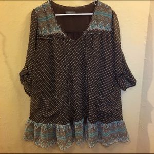 Bohemian Babydoll Dress Size XL