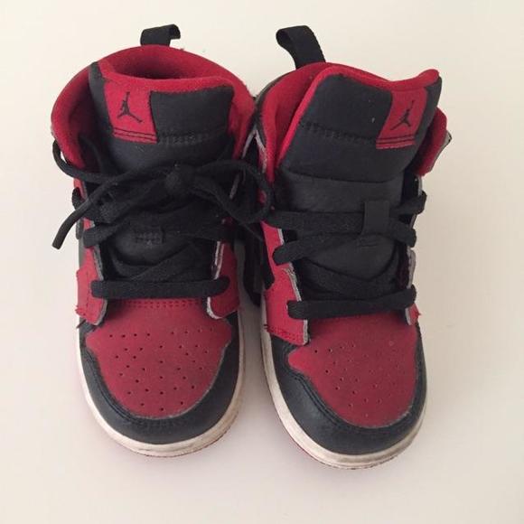 Black and Red Jordans