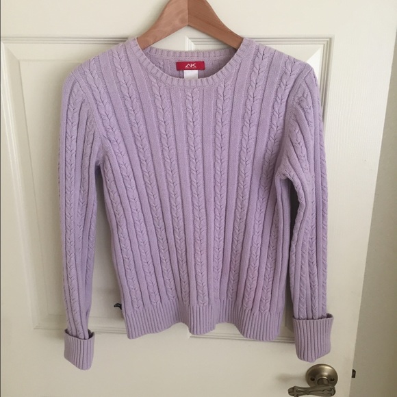 Pastel purple fishermen sweater
