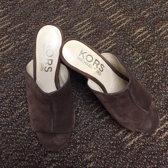 Brown leather Wedge shoes - Picture 1 of 2