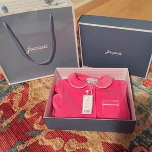 NWT Jacadi Velour Collar Jumpsuit