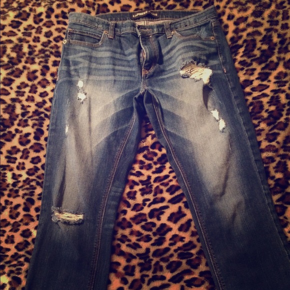 Super cute Express 'Girlfriend' cropped pants~
