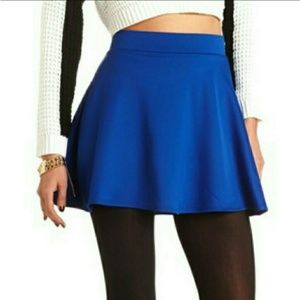 Royal Blue Skater Skirt