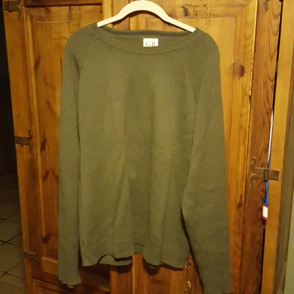 Olive Geoffrey Beene sweater - Picture 1 of 1