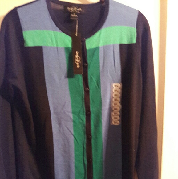 Woman's silk and cotton button sweater