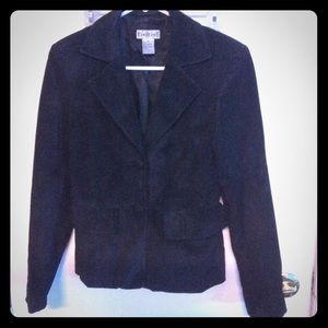 Black suede Bebe jacket size Medium