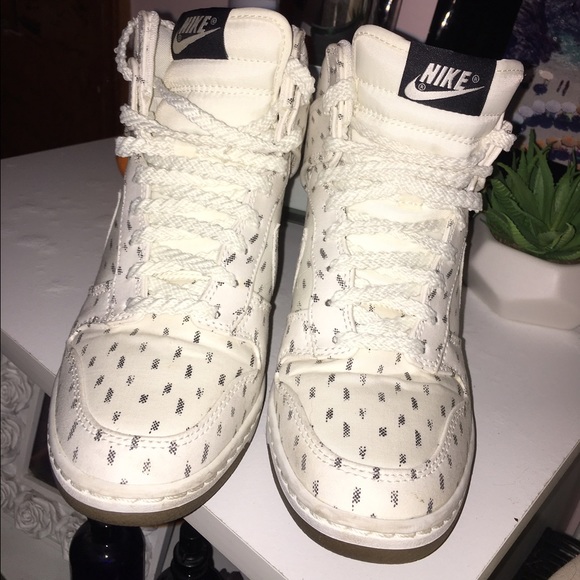 nike dunk sky hi print wedge