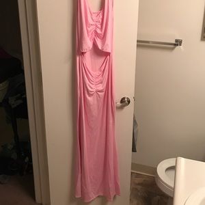Pink maxi dress