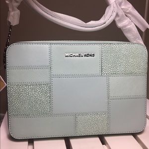 Michael Kors jet set travel embossed leather