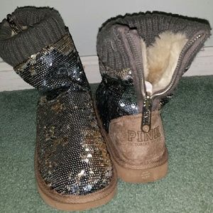 VS sequined boots! brand new