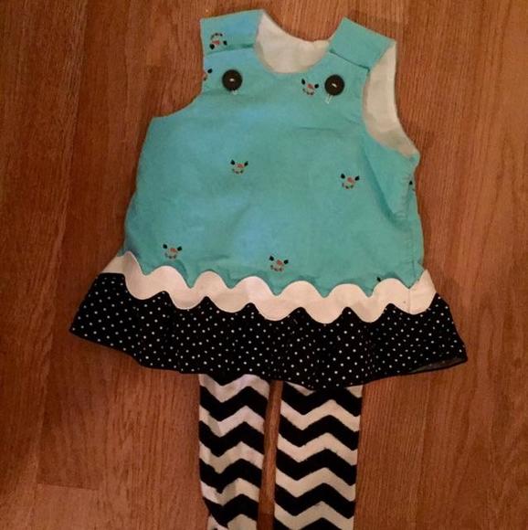 Lolly Wolly Doodle dress with tights