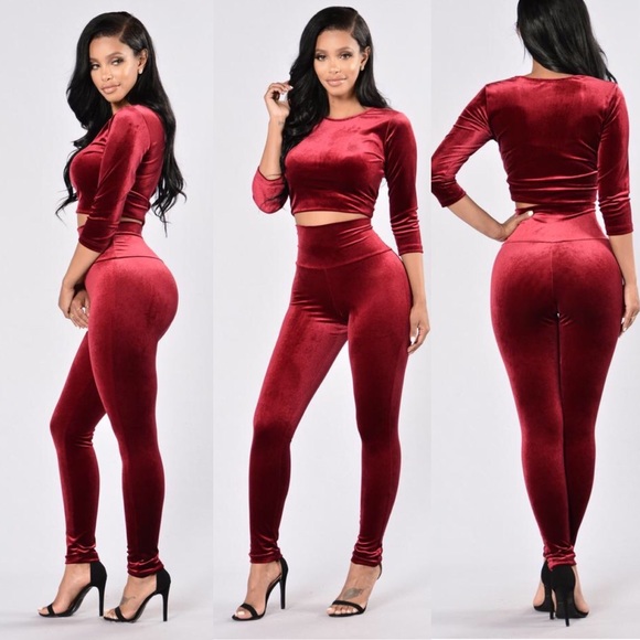 fashion nova velvet pants