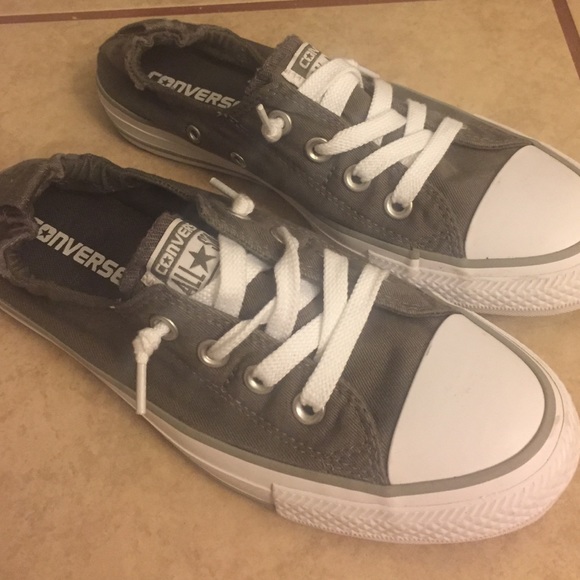 Size 7 gray converse