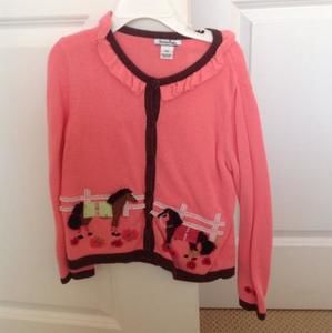 Hartstrings horse cardigan
