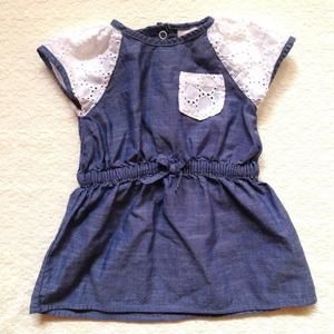 Denim Eyelit Dress