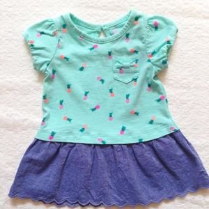 🆕 Pineapple & Chambray Dress