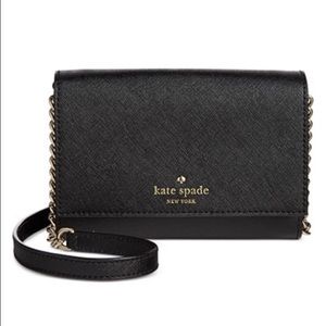 Black Kate Spade cross body purse