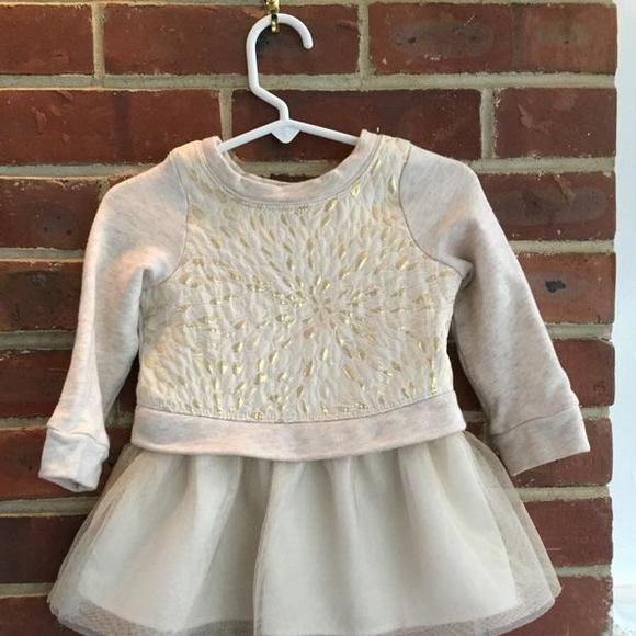 🎀 Gold & Neutral sweatshirt dress🎀