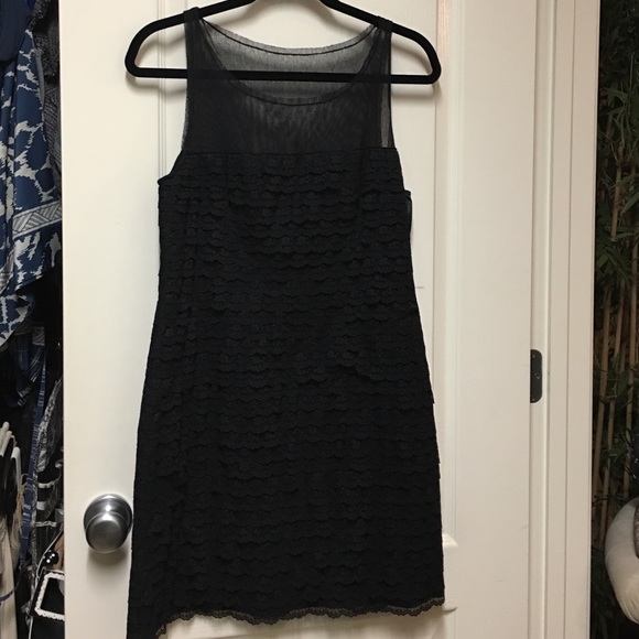 Bcbg maxazria ruffled black dress. Like new