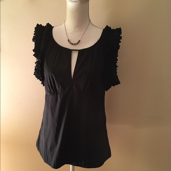 Black Ornate Sleeveless Top