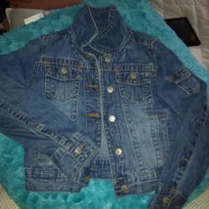 squeeze embellished denim jacket