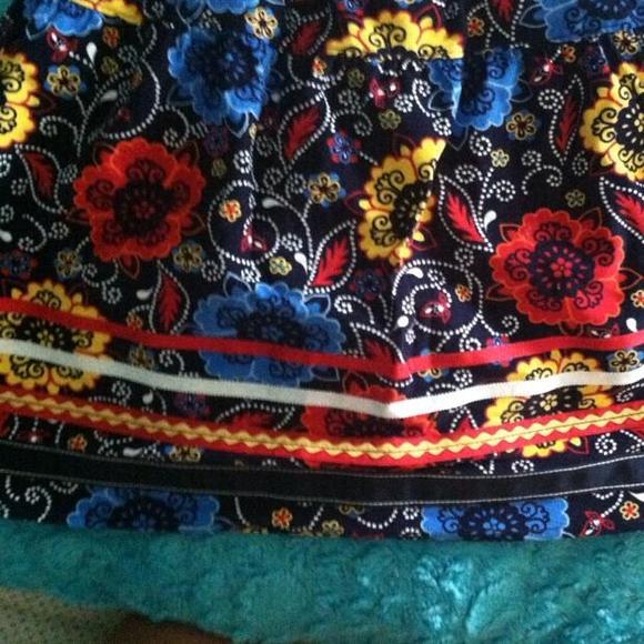 Hanna Andersson corduroy floral skirt