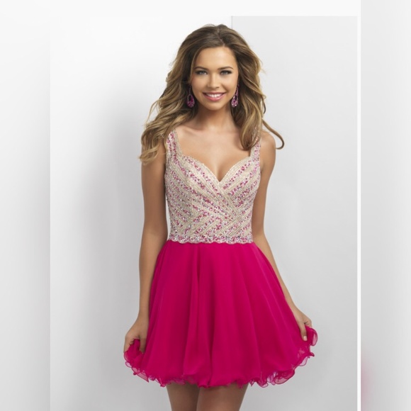Blush Hot Pink Cocktail Dress