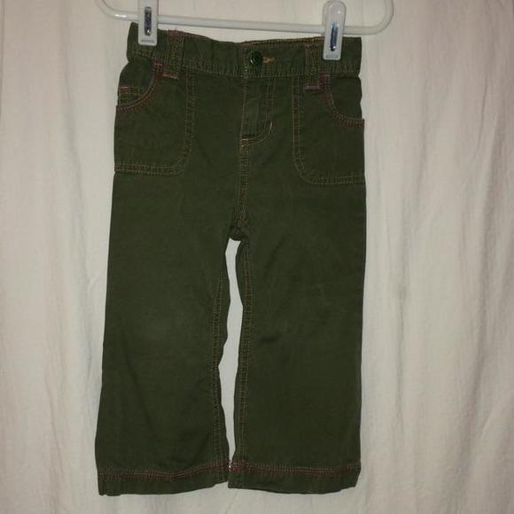 24m Carters green khakis
