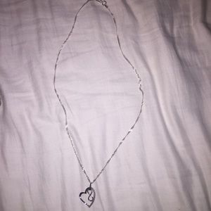 Sterling silver heart necklace
