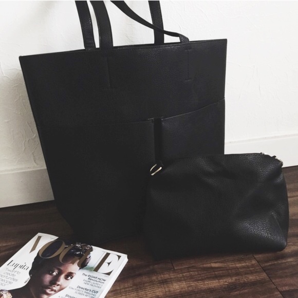 Revolt Society Handbags - Restocked! • Black Shopper Tote •