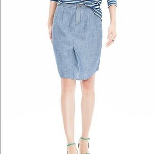 Banana Republic Shirttail Pencil Skirt - NWT