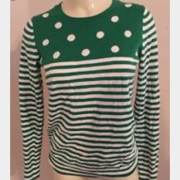 Green Striped Sweater