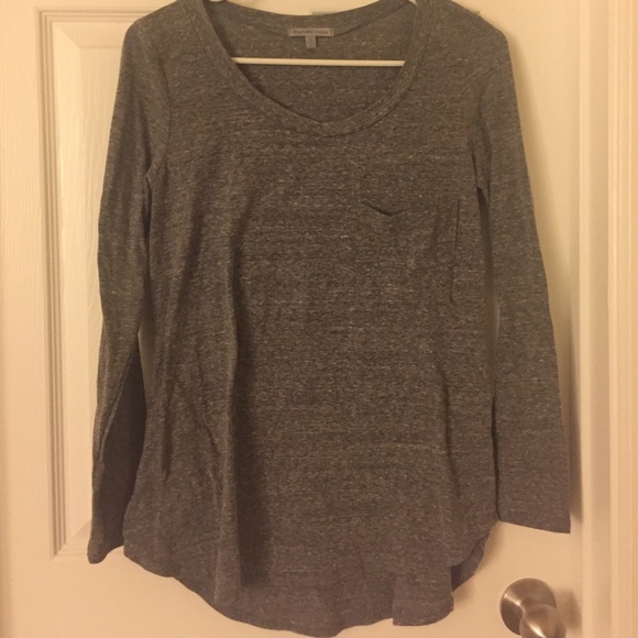 HEATHER GRAY LONG SLEVED SHIRT