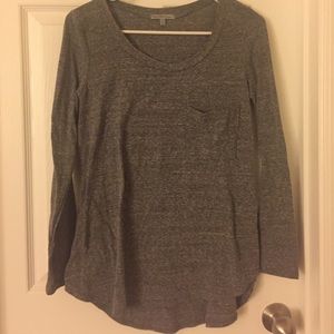 HEATHER GRAY LONG SLEVED SHIRT