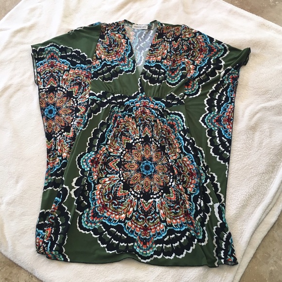 Veronica M. Dolman Sleeve Mini Dress Size Large