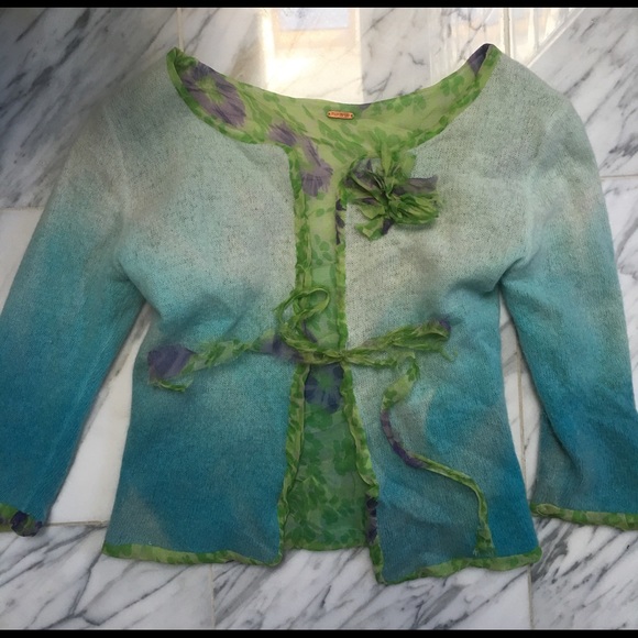 FREE PEOPLE OMBRÉ ,LIGHT TO BLUE, BEAUTIFUL LINING - Picture 1 of 4