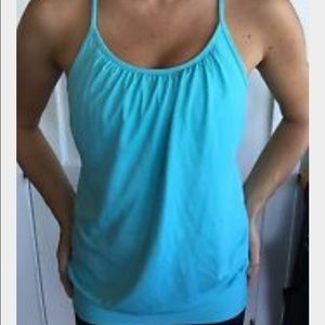 Lululemon - No Limits tank in aqua.